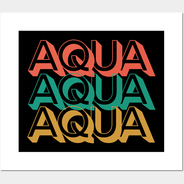 Aqua Wall Art by Rev Store